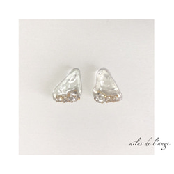 no.611 - seaglass ＊ rhinestone pi/ea《clear》 1枚目の画像