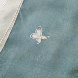 手染めリバーシブル風シルクストール ❇︎ 白いチューリップ 8枚目の画像