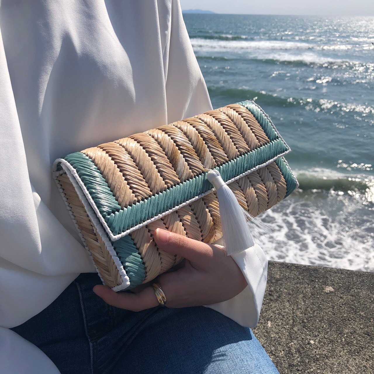 再販売★エコアンダリヤクラッチバッグolive 4,756円