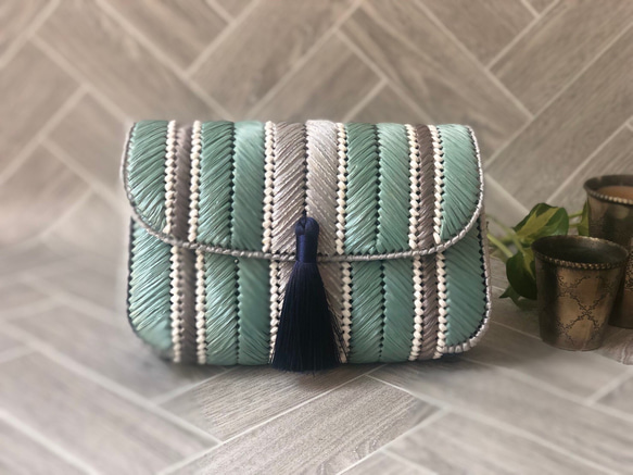 再次上架★Eco Andarya Clutch Bag 碎布 第1張的照片