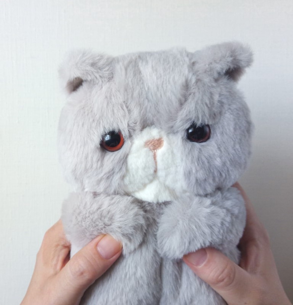 Fluffy Pechan Konyanko 毛絨玩具 (Cat_Light Gray) * Nicola 第3張的照片