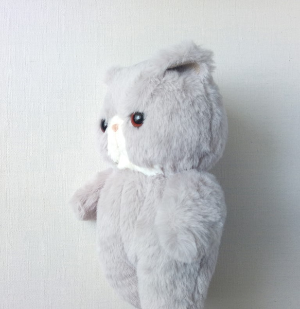 Fluffy Pechan Konyanko 毛絨玩具 (Cat_Light Gray) * Nicola 第4張的照片