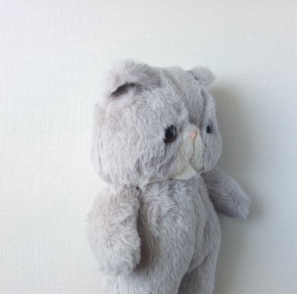 Fluffy Pechan Konyanko 毛絨玩具 (Cat_Light Gray) * Nicola 第5張的照片