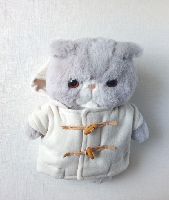 Fluffy Pechan Konyanko 毛絨玩具 (Cat_Light Gray) * Nicola 第7張的照片