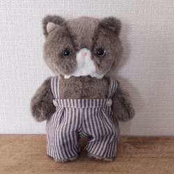 ぺちゃんこにゃんこのぬいぐるみ（teddy bearタイプ））※Benjamin 1枚目の画像