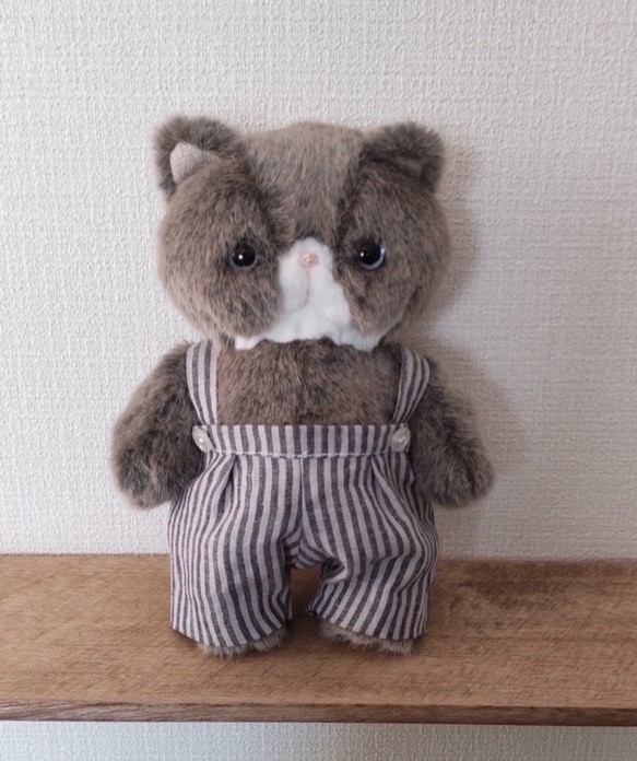 ぺちゃんこにゃんこのぬいぐるみ（teddy bearタイプ））※Benjamin 1枚目の画像