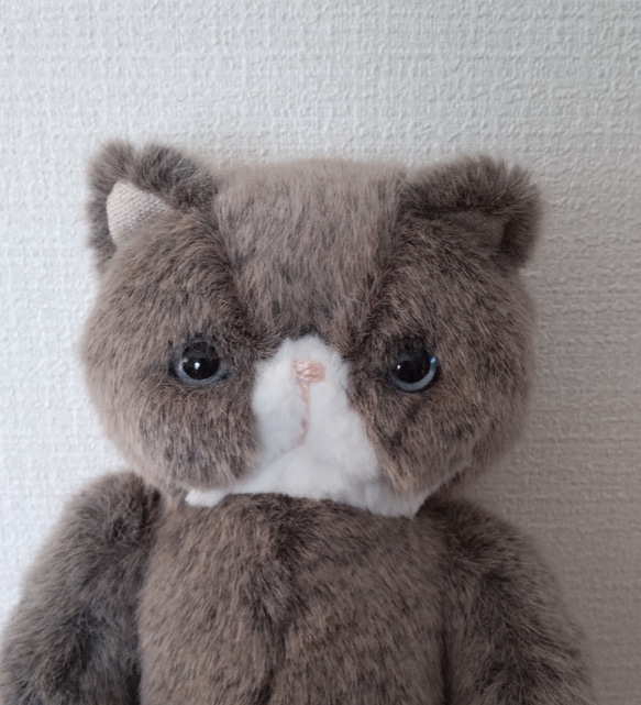 ぺちゃんこにゃんこのぬいぐるみ（teddy bearタイプ））※Benjamin 3枚目の画像