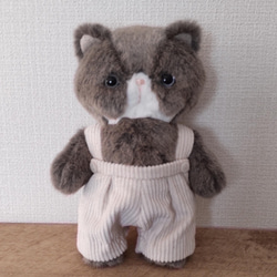 ぺちゃんこにゃんこのぬいぐるみ（teddy bearタイプ））※Benjamin 5枚目の画像