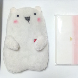 Mumofuu動物毛絨小袋（Shirokuma） 第6張的照片