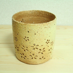 花柄陶器のランプシェード 3枚目の画像
