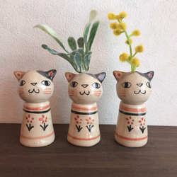 猫（ねこ） 一輪挿し・花瓶・花器 のおすすめ人気通販｜Creema