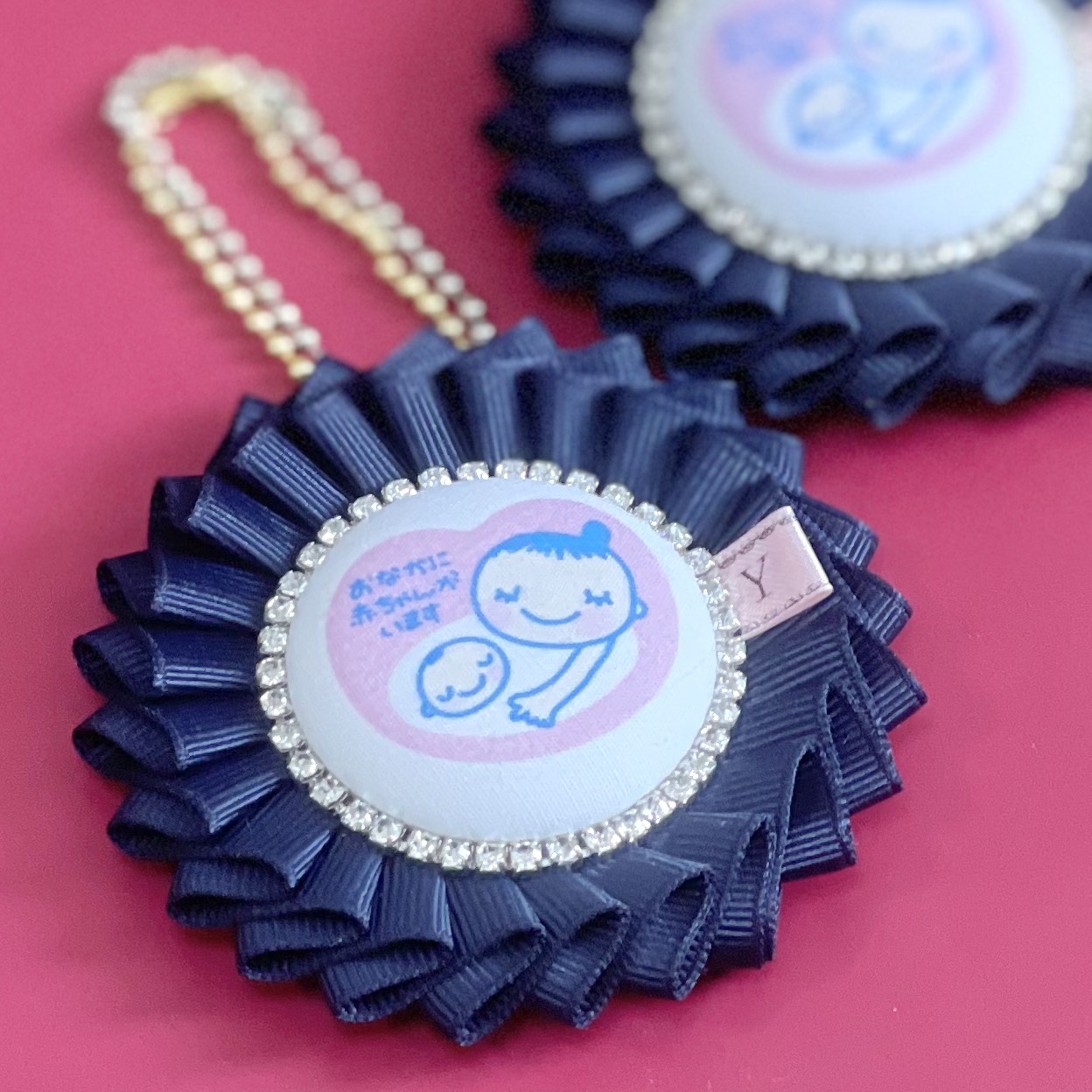 マタニティマーク ロゼット イニシャル無料 その他アクセサリー