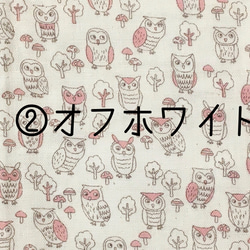立体布マスク4重ガーゼ 選べるサイズ 大人大きめＬ～男性用XLフクロウ【裏面…抗ウイルス、晒、接触冷感、7重ガーゼ】 3枚目の画像