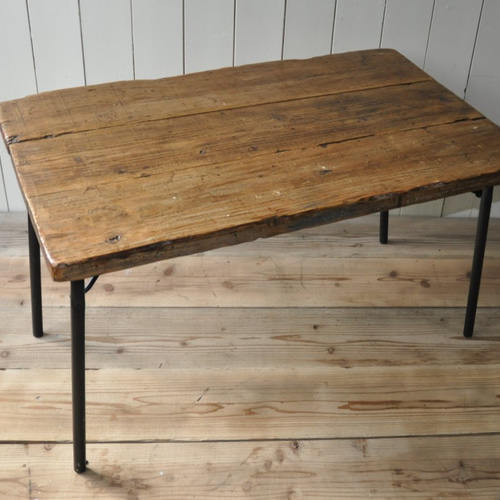 ワンタッチ アイアン 折り畳み ローテーブル 90 ローテーブル