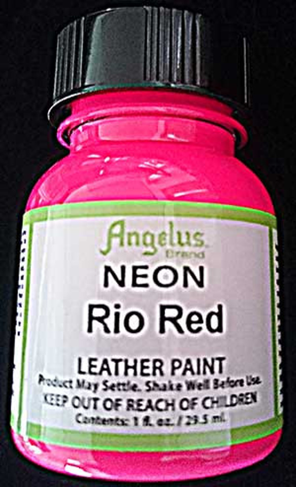 Angelus leather paint 　NEON リオレッド 1枚目の画像