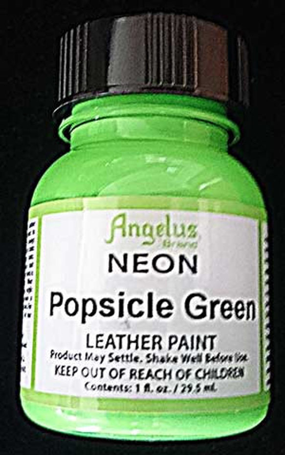 Angelus leather paint 　NEON ポップサイクルグリーン 1枚目の画像