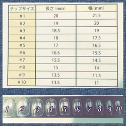 3色フラワーとデニムのネイルチップ 2枚目の画像