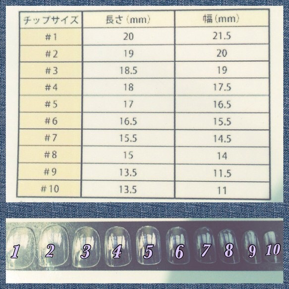 3色フラワーとデニムのネイルチップ 2枚目の画像