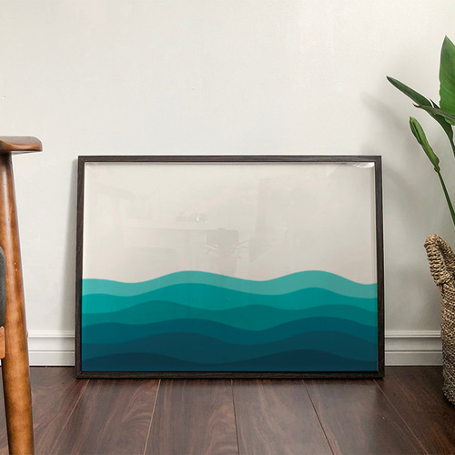 迫力あるインテリアポスターインテリアB2サイズ送料無料波海のインテリア