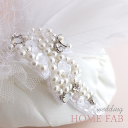 頭飾婚禮帽子樣式RAIME R-hf-1“feather-pearl.headdress” 第7張的照片