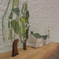 ガラスツリーと陶器ハウス07－15 2枚目の画像