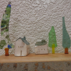ガラスツリーと陶器ハウス07－16 1枚目の画像
