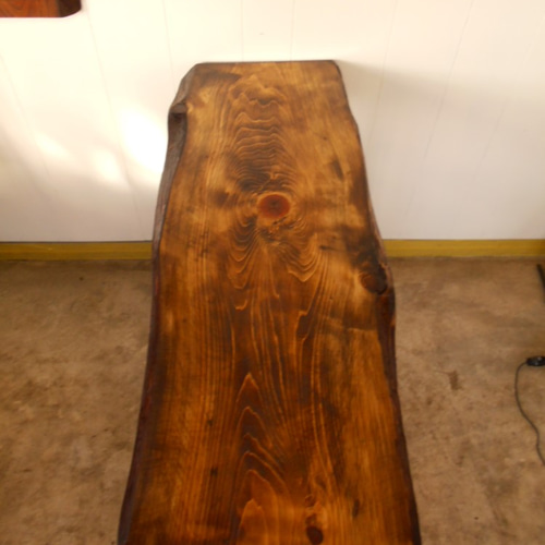 ひのきアイアンテーブルイスセット12-04 机・デスク Rengasha 通販