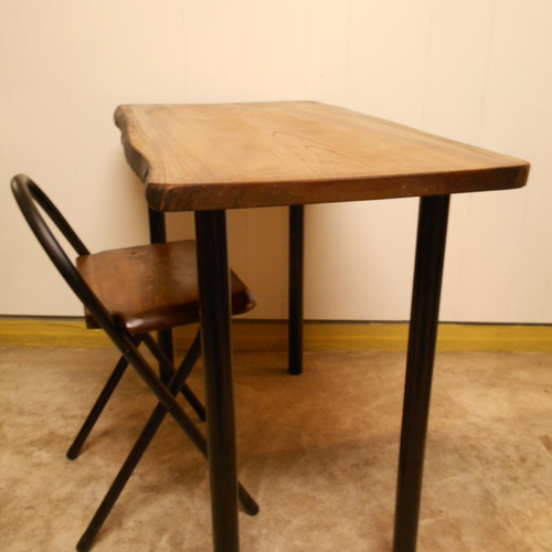 けやきアイアンテーブルイスセット　12-18 けやきアイアンテーブルイスセット12-18