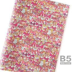 リバティ B5大学ノートカバー ジェニーズリボンズ ピンク 1枚目の画像