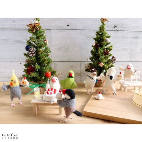 白文鳥クリスマスセット