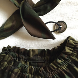 （80〜110size）迷彩裙+ Usami Kachumu +發橡膠 第3張的照片