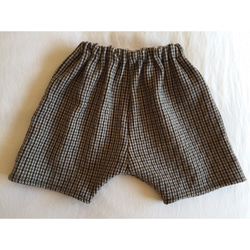 ウールチェックショート丈パンツ(100size)　　　 1枚目の画像