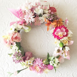 桃の花ひな祭りリース アートフラワー nanon 通販 1787868｜Creema