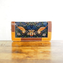 ミナペルホネンハンドメイド　親子がま口長財布　ゆり ミナペルホネン ハンドメイド 親子がま口長財布 - メルカリ