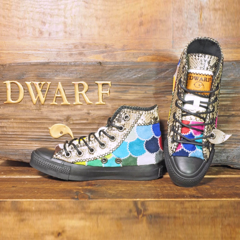 【受注制作】 蛇カラフル鱗靴 HI