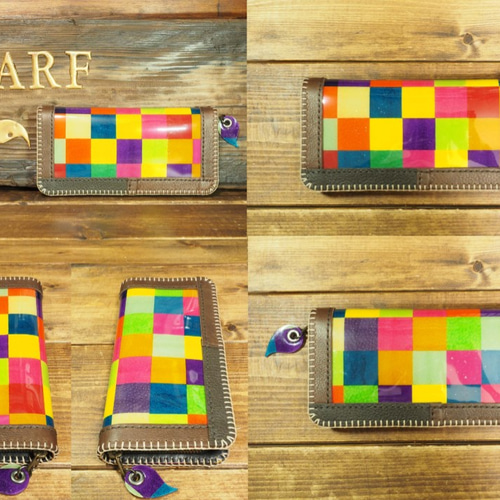 カラフルマーブルデザイン長財布 受注制作】ｶﾗｰｵｰﾀﾞｰｶﾗﾌﾙｴﾅﾒﾙ長財布 長財布 DWARF ( ドワーフ