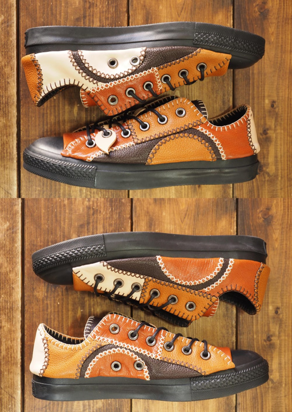 [常規]生產皮革拼湊鞋LOW A型 第3張的照片