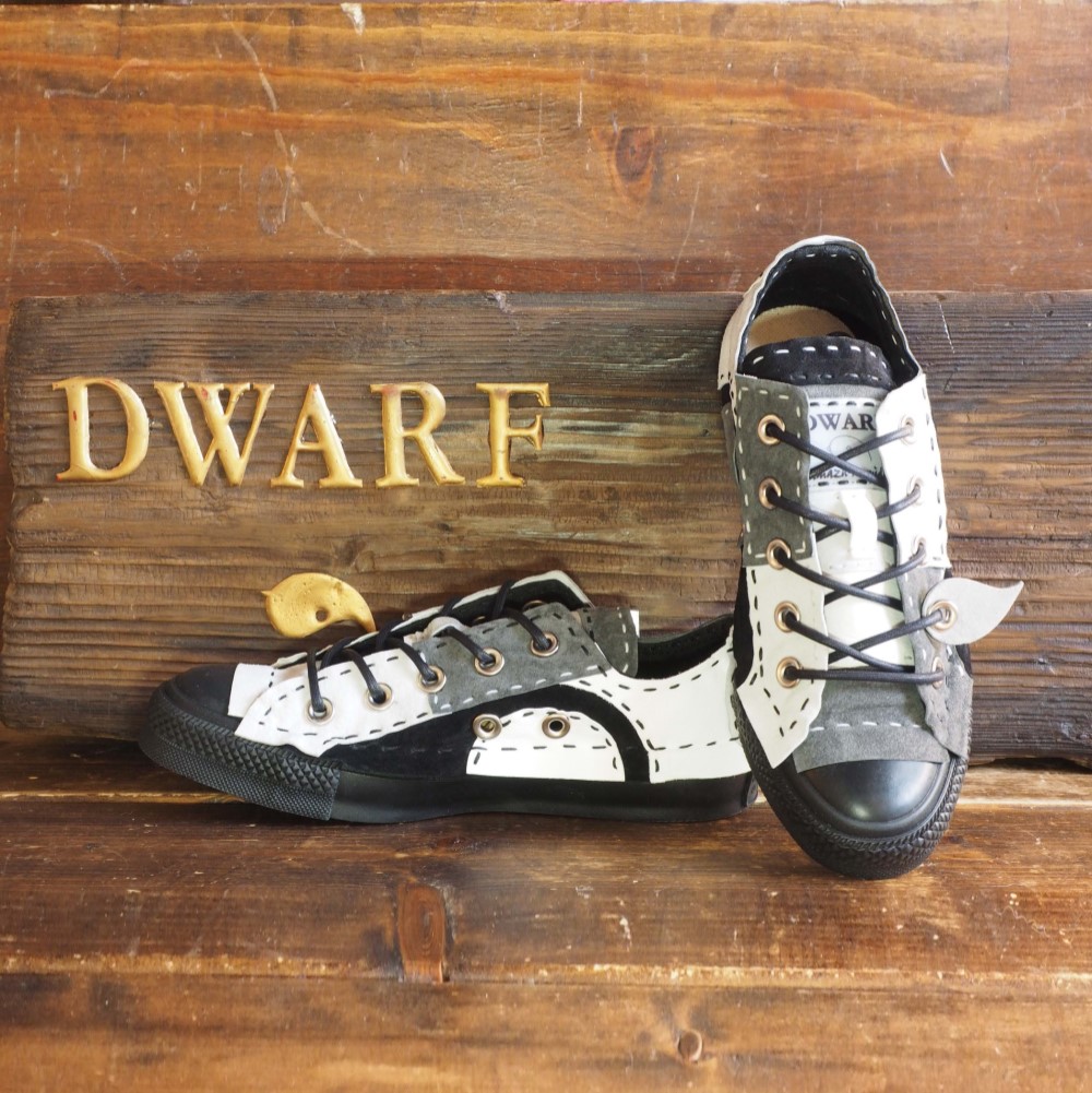 【受注制作】 ﾓﾉｸﾛ ﾁｸﾁｸ靴 LOW 16ピース 黒ｿｰﾙ