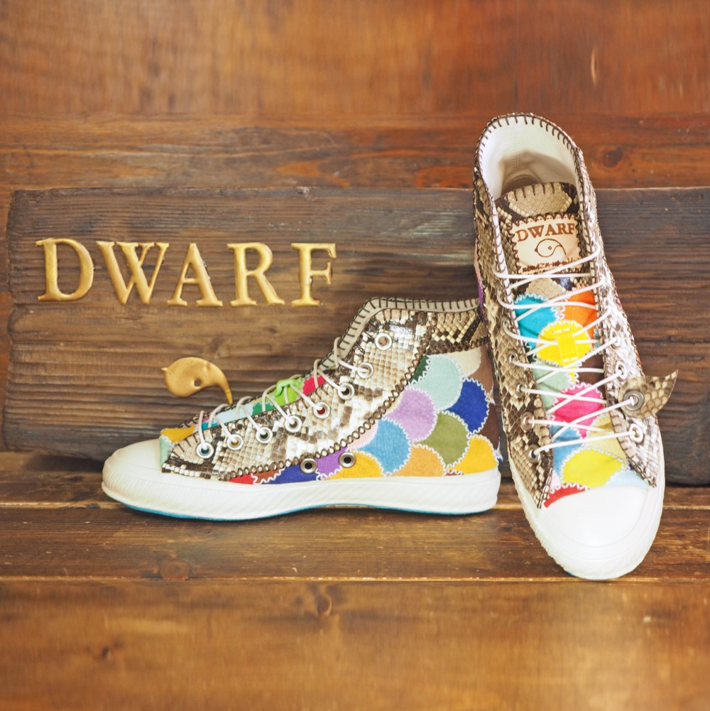 【受注制作】蛇カラフル鱗靴 Hi S.L.P