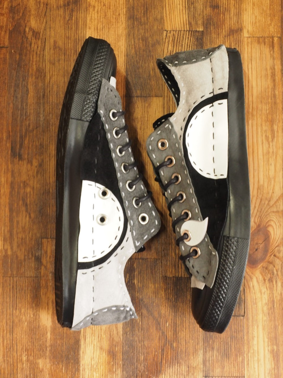 【受注制作】ﾓﾉｸﾛ ﾁｸﾁｸ靴 LOW 10ピース 黒ソール 4枚目の画像