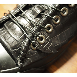 【受注制作】 ｸﾛｺﾀﾞｲﾙ靴 ローカット JP 4枚目の画像