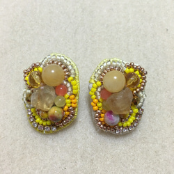mosaic earring《yellow》 3枚目の画像