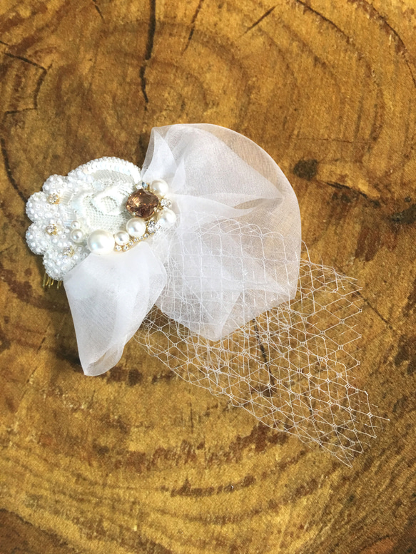 《送料無料》BRIDAL HAIR accessory ブライダルヘッドドレス 4枚目の画像