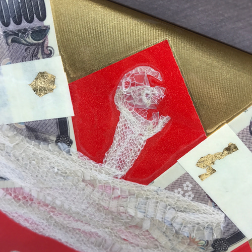 最強開運お守り】白蛇の1本脱ぎ＆金箔＆梟の羽＆帯封