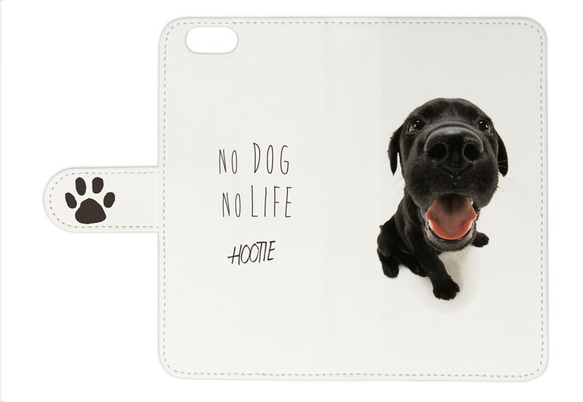 送料無料♪ 犬 DOG 魚眼 ラブラドール ドッグ 鼻 可愛い  手帳型 手帳ケース ブックタイプ iphoneのみ対応 2枚目の画像