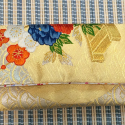 【専用】着物帯リメイク　ミニポーチ 23個セット（15） Fan Shaped Pouch/扇形ミニポーチ / 着物リメイク | KIMONO