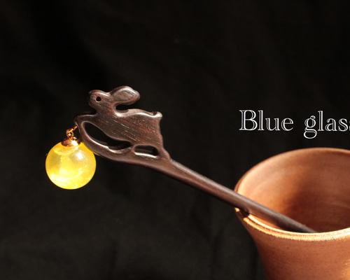 アンティーク　時代物　ウラン和ガラス　かんざし　簪　和装小物　江戸ガラス　提灯型 アンティーク 時代物 ウラン和ガラス かんざし 簪 和装小物 江戸ガラス