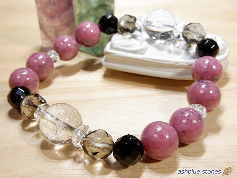 【再販値下げ】拠り所 / シルバールチル、スモーキークオーツ、ブラックトルマリン、ロードナイト