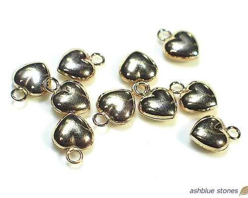 14KGFチャーム ハート 約9mm×6mm×3mm 1個 チャーム ashblue 通販