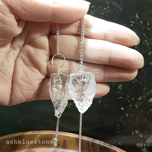 ヒマラヤ水晶ラフカットペンデュラム S 天然石 ashblue 通販｜Creema 